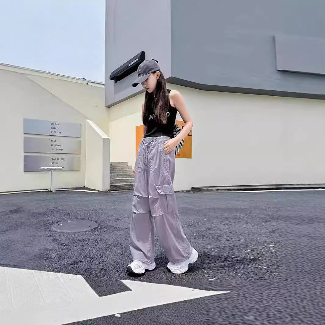 Children's Clothing Overalls Summer Casual Thin Trousers Older Wild Slimming Sports Children's Pants