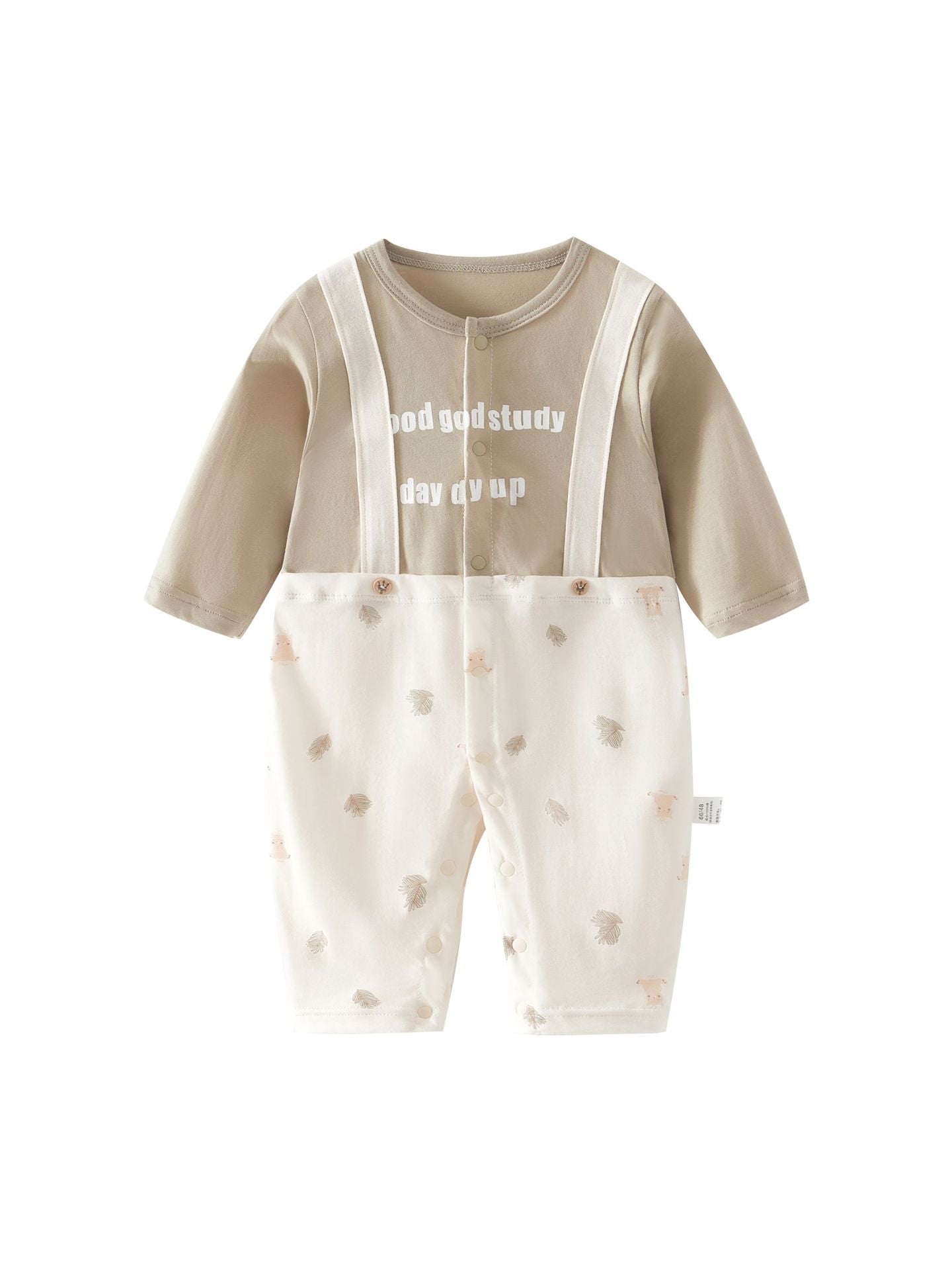 Closed Crotch Thin Pure Cotton Rompers Born Jumpsuit Breathable Sweat Jumpsuit, Climbing Suit