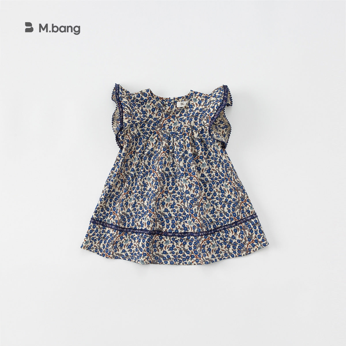 Children's Clothing Summer Pastoral Sleeveless Lace Collar Embroidered Children's Dress