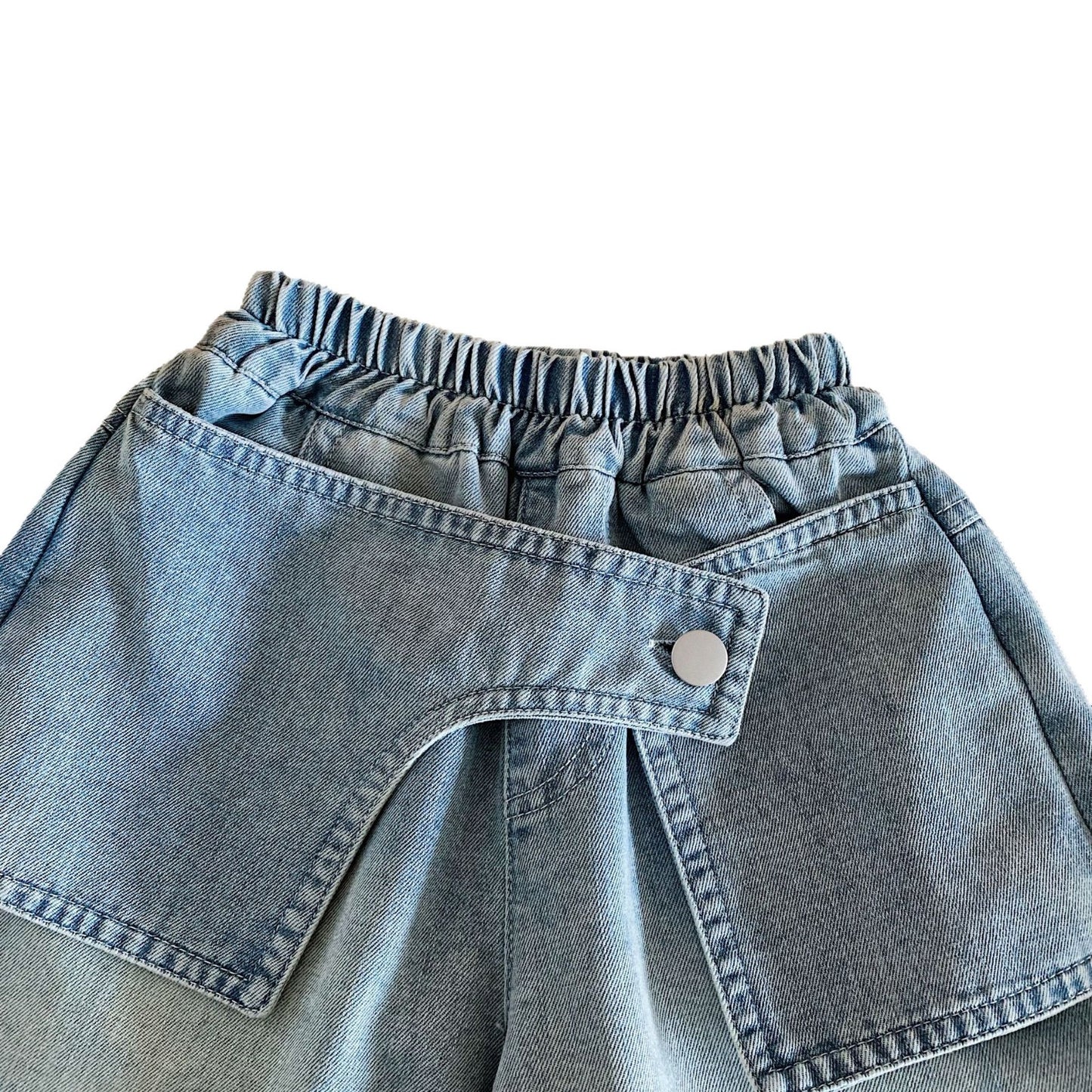 Children's Denim Shorts Summer Personal Leisure Middle Children's Pants