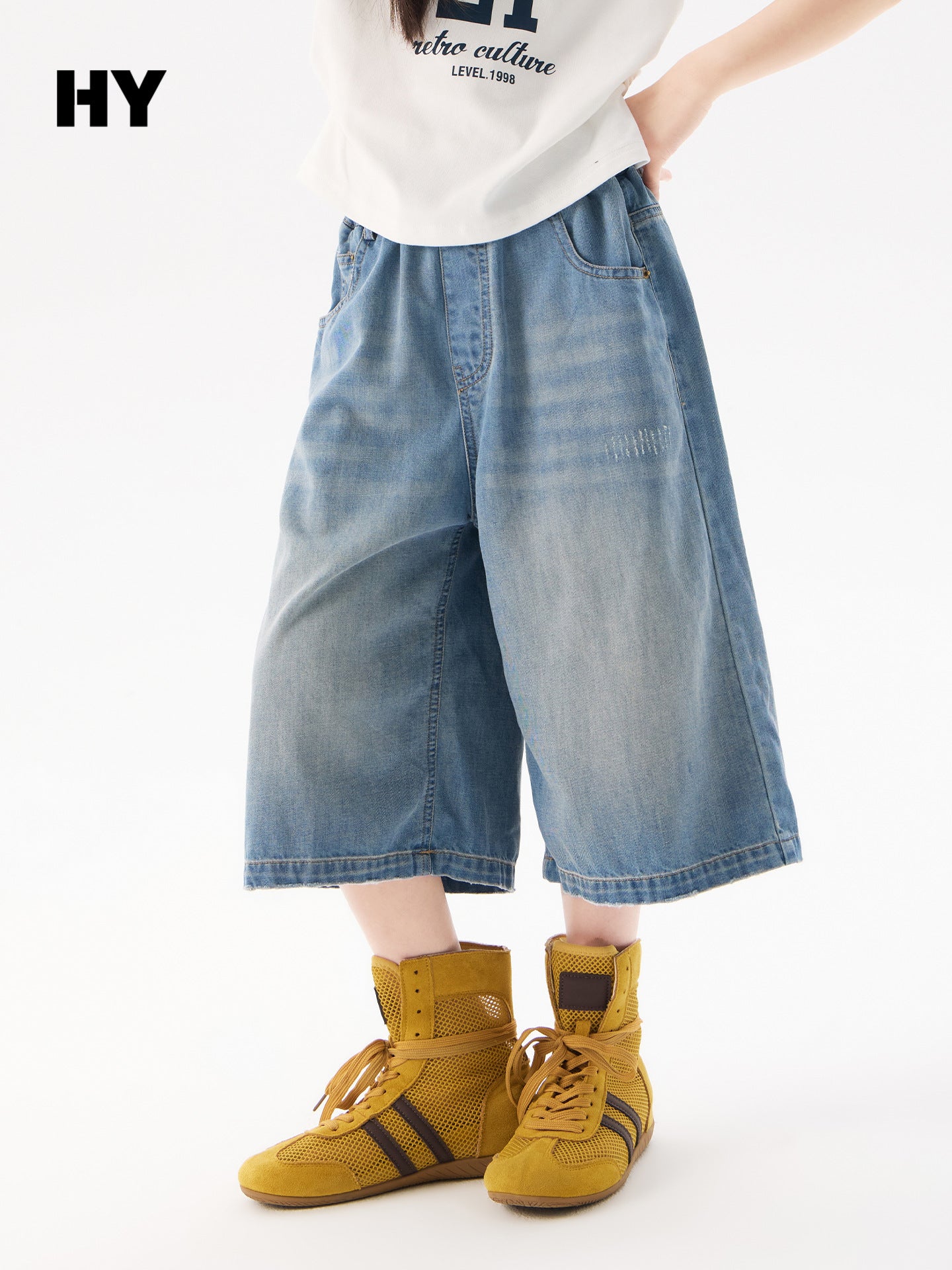 Children's Clothing Cropped Jeans Summer Korean Style Children's Pants