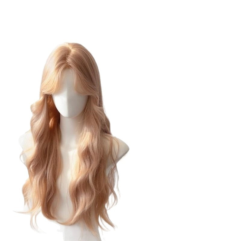 Female Curly Hair Medium Water Ripple Small Roll Wig Long Curls
