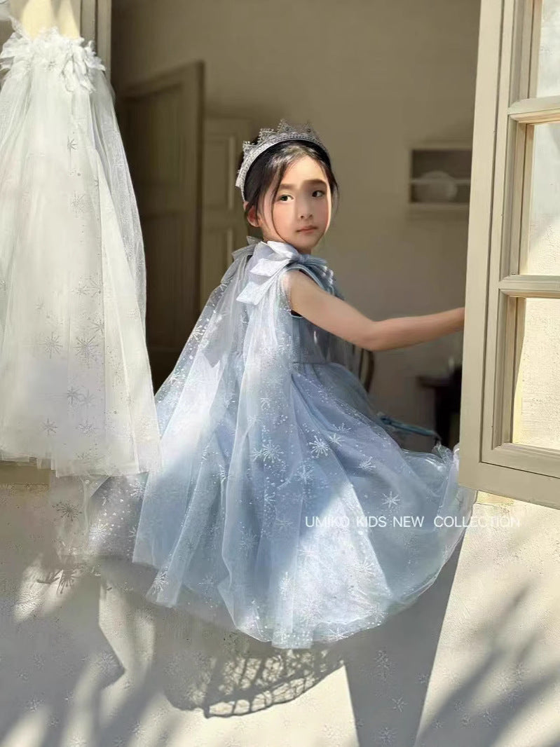 Children's Aisha Ice Princess Super Fairy Little Birthday Pettiskirt Cloak Children's Dress