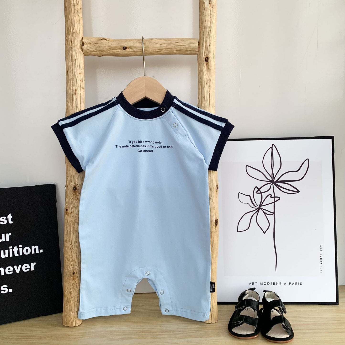 Infants Short-sleeved Top Summer Raglan Sleeve Cool Children's T-shirt