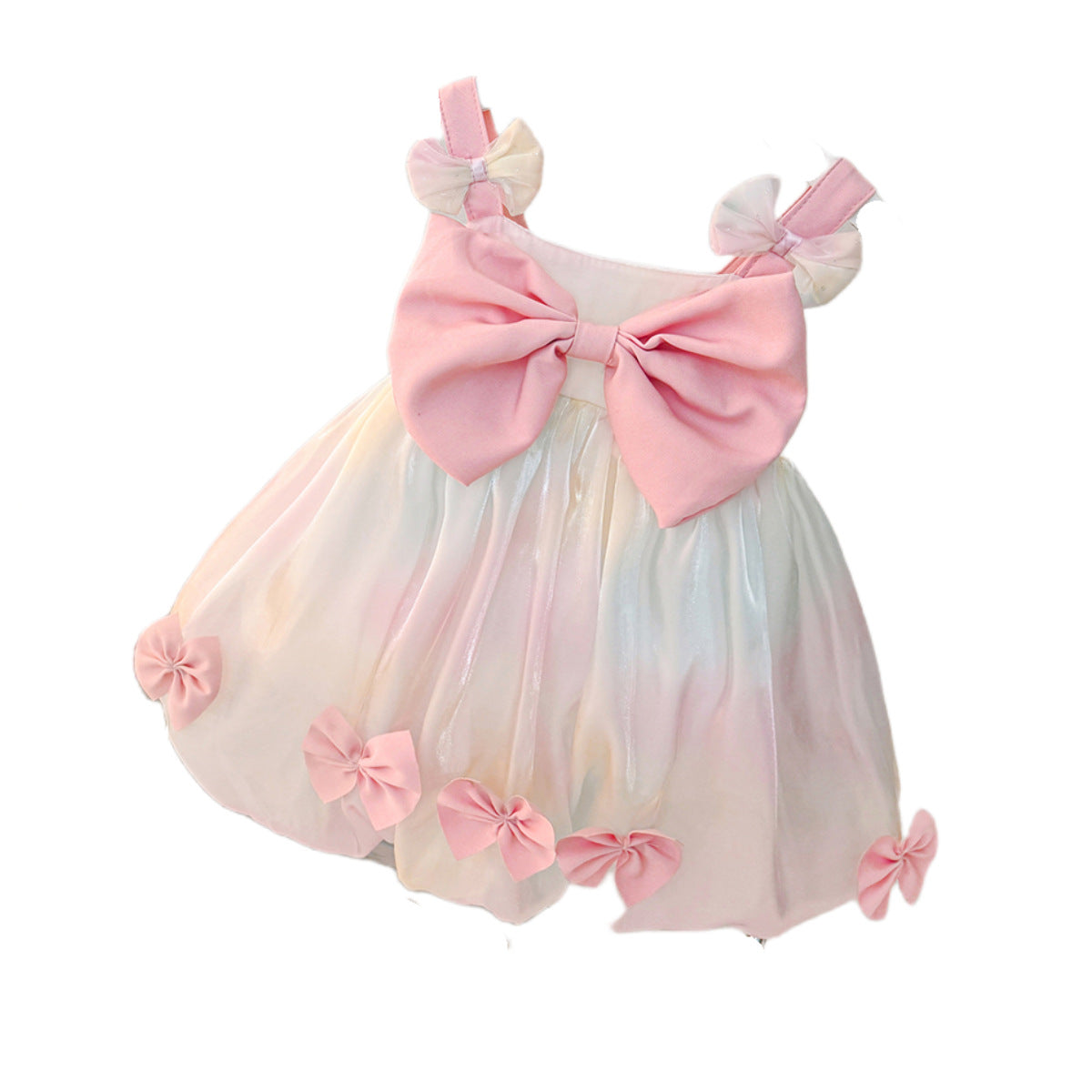 Children's Summer Western Style Straps Floral Skirt Children's Dress