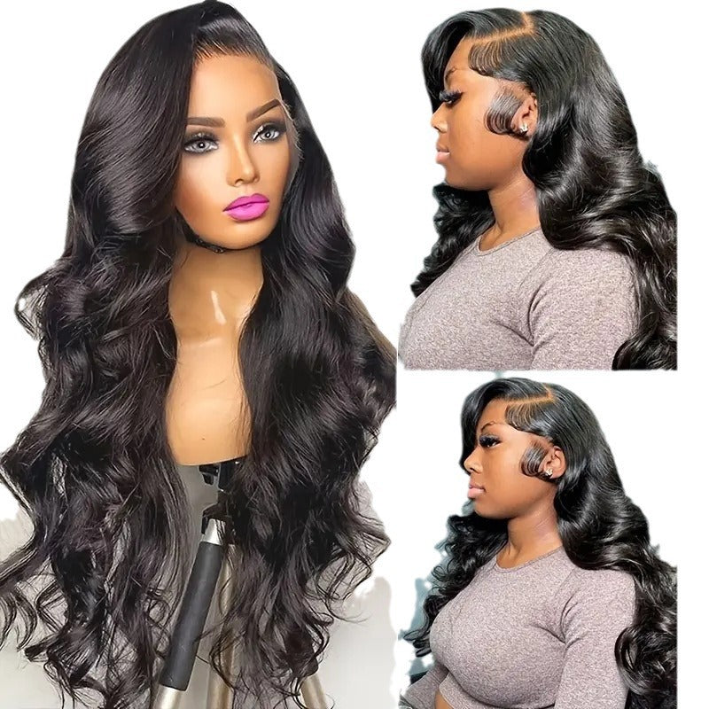 Front Lace Partial Big Wave Curly Hair Wig Long Curls