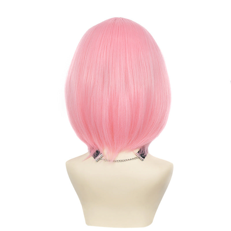 Inner Buckle Universal Face Long Bangs Short Hair Female Practice Cos Wig