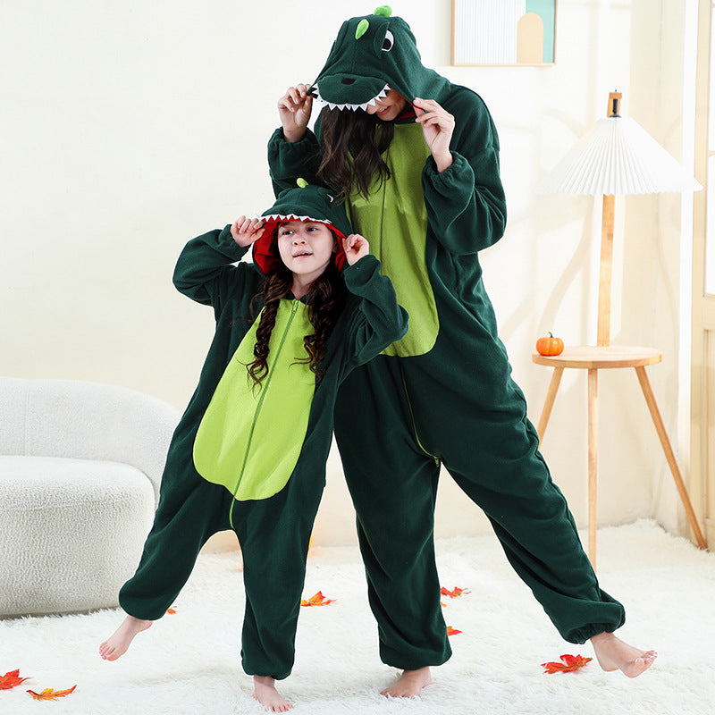 Polar Fleece Animal Modeling Jumpsuit Adult Middle Big Outfit Jumpsuit, Climbing Suit
