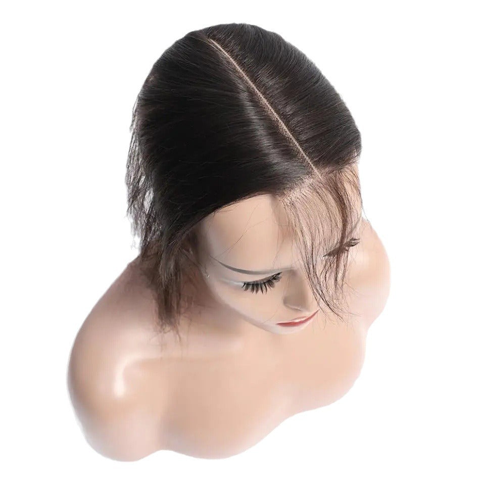 Kim Swiss Transparent Lace Closure Straight Real Hair Wig