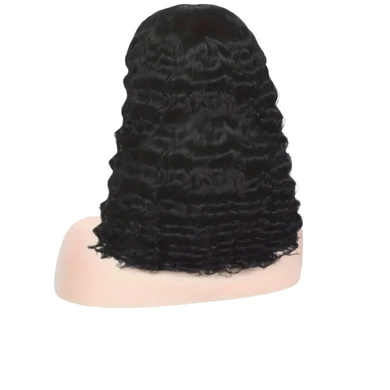 Popular Versatile Graceful Front Lace Bobo Wig Short Curly Hair
