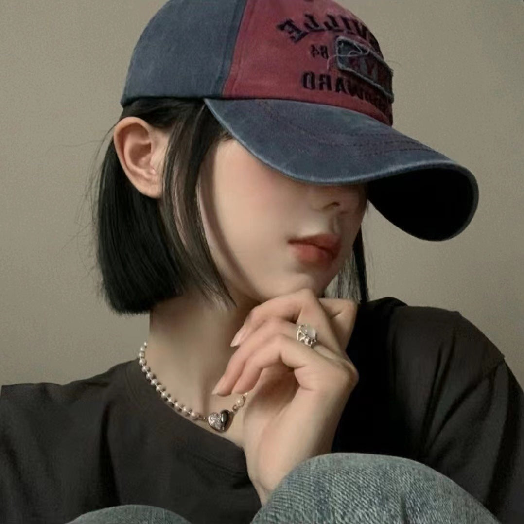 Hat One Female Fashion Natural Realistic Baseball Wig Short Straight Hair