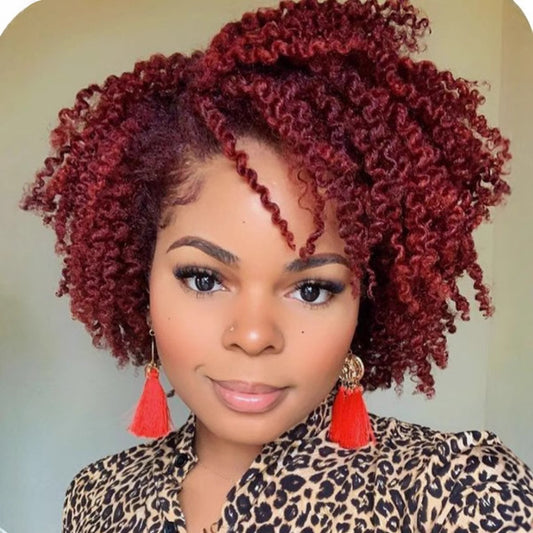 African Wigs With Small Female Partial Wig Short Curly Hair