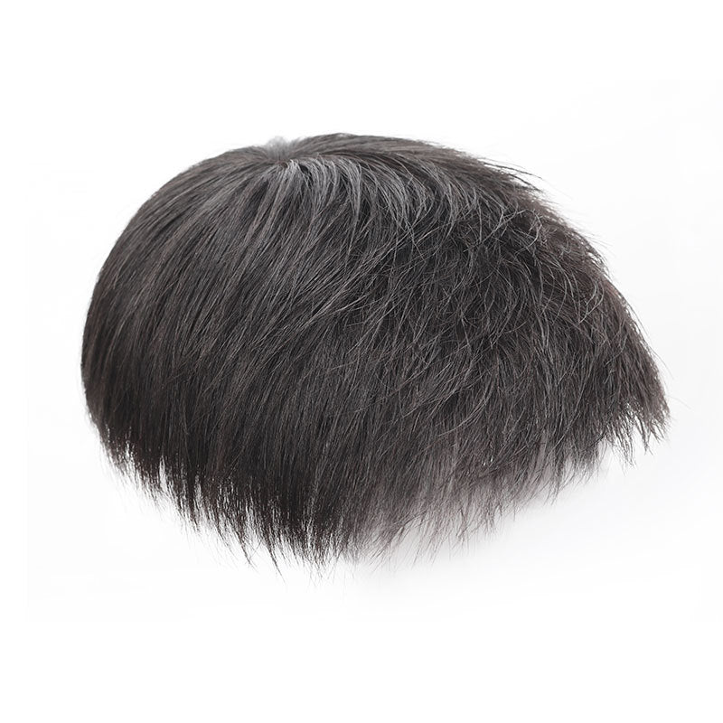 Men's Real Hair Top Hairpiece Human Natural Men's Wig