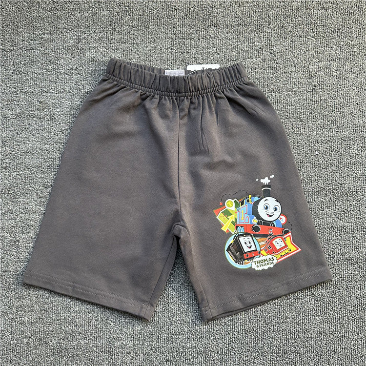 Children's Cartoon Thomas Game Pack Series Summer Short Sleeve Can Children's T-shirt