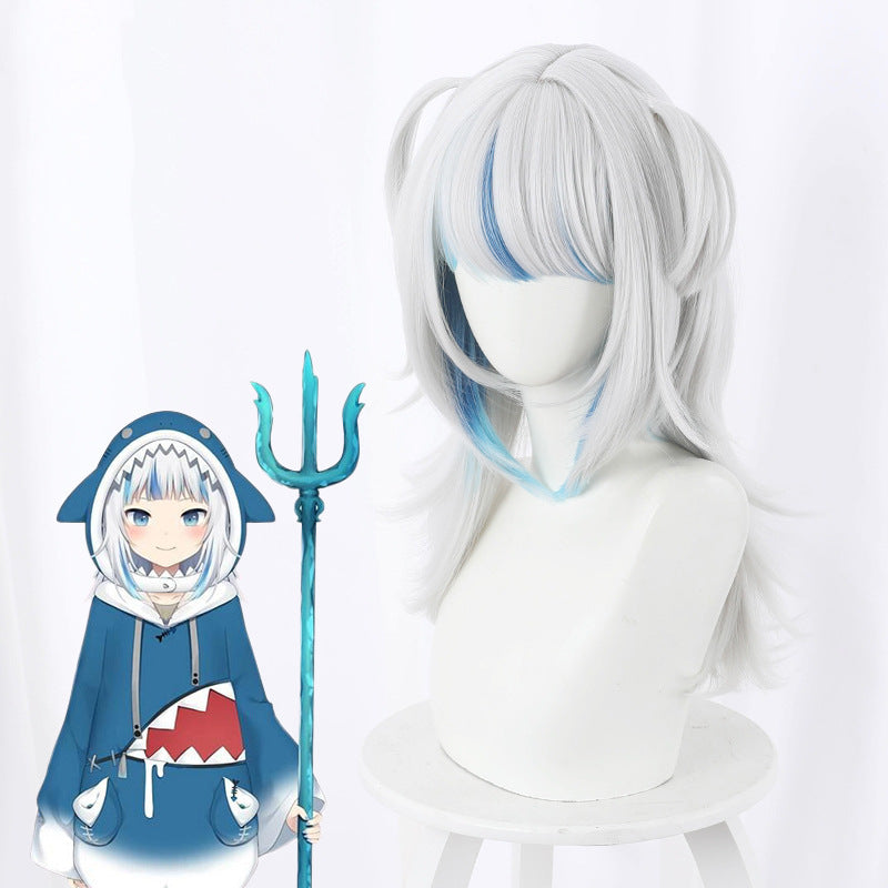 Stylish Popular Gula Simone Shark Anime Cos Wig