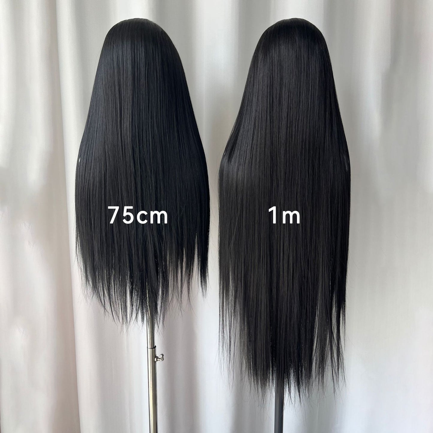 Lace Hand Crocheting Ancient Style Simulation Head Cover Universal Hair Long Straight Wig