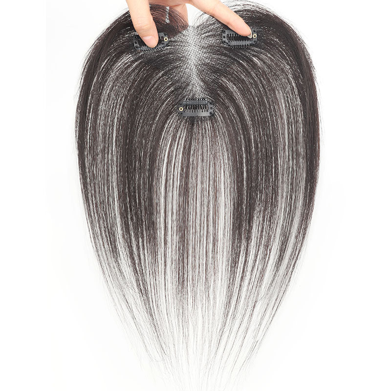 Fetal Hair Female Piece Head Real Light Natural Covering Seam Wig Bangs