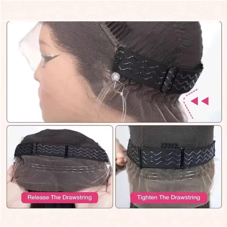 Lace Hair Water Curly Body Wave Long Straight Wig