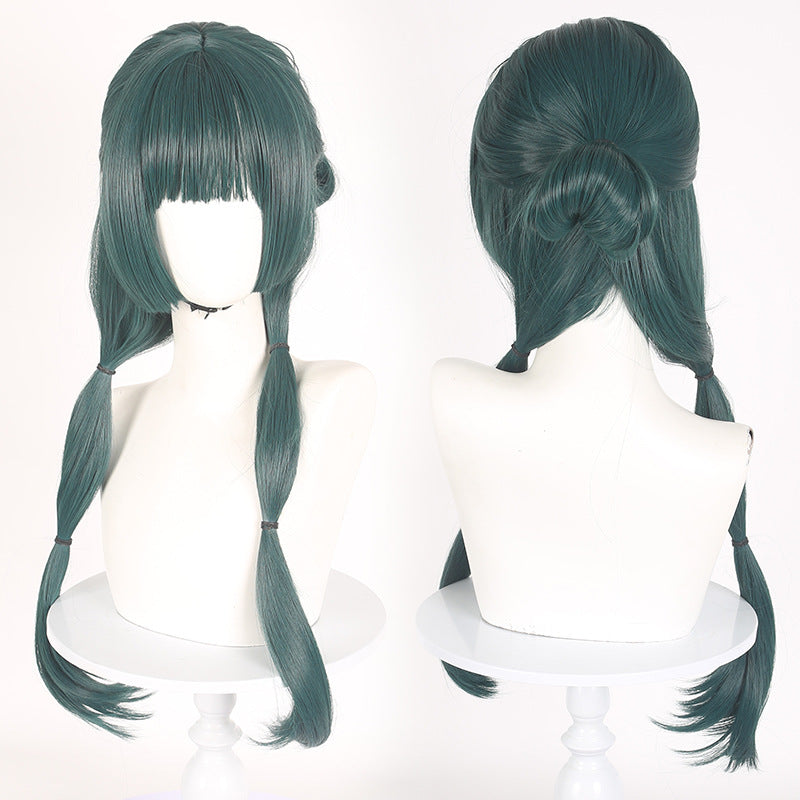 Medicine House Woolen Cat Dark Green Cos Wig