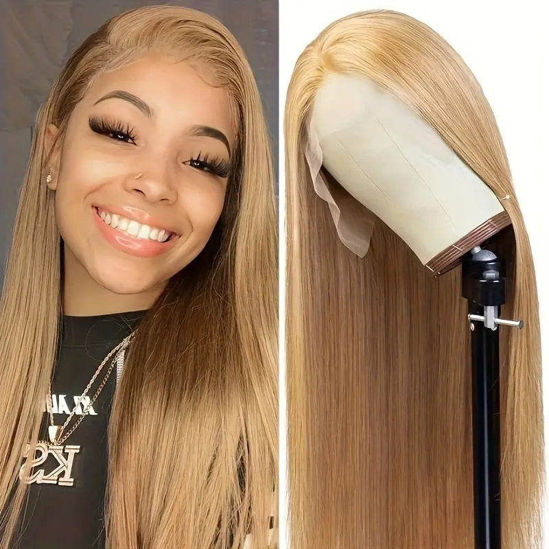 Women's Lace African High Temperature Chemical Fiber Long Straight Wig