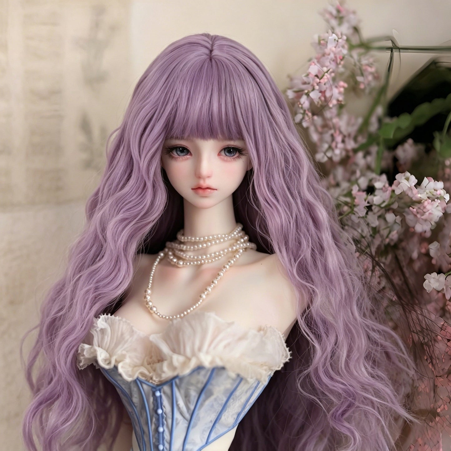 Doll Points Change Clothes Hair Optional Soft Silk Cos Wig