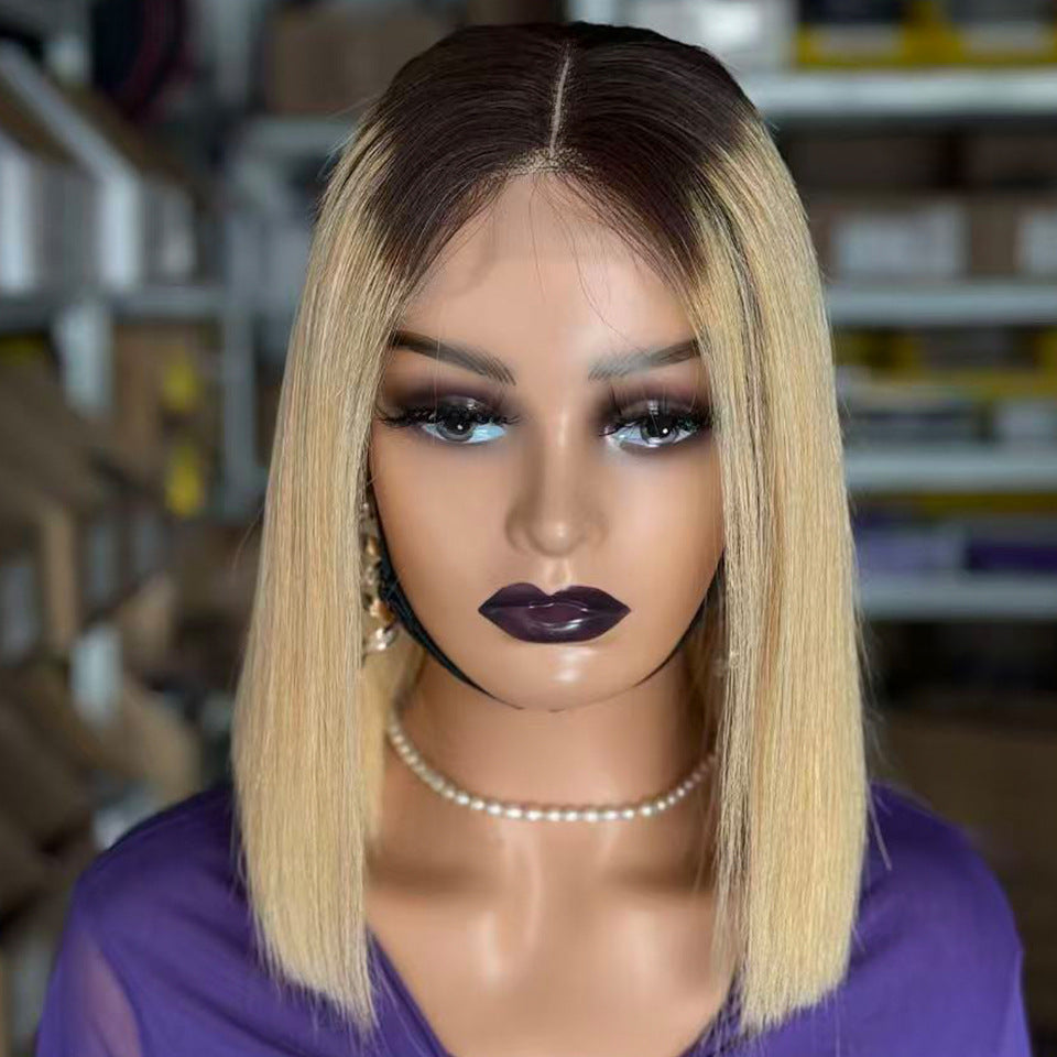 Unique Versatile Charming Bone Straight Human Real Hair Wig