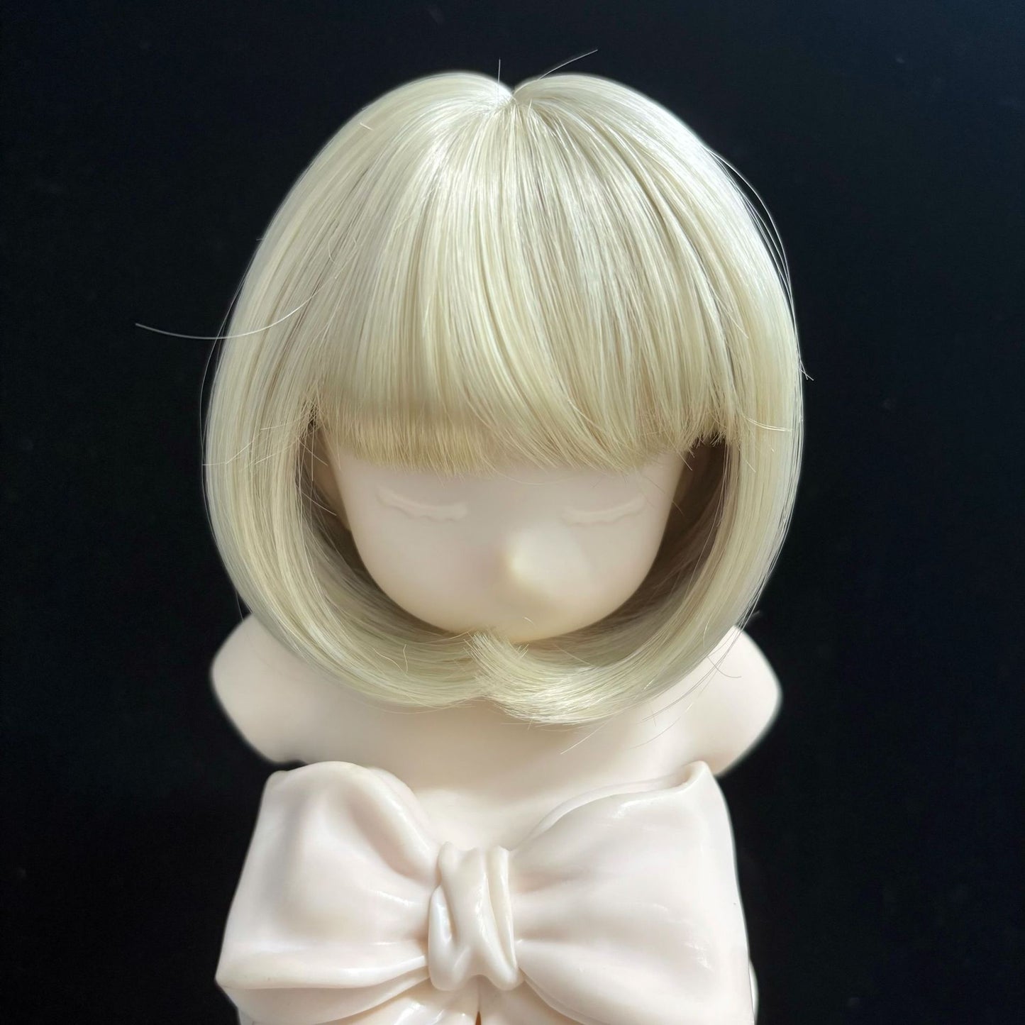 Doll Split Soft Silk Short Hair Straight Bangs Cos Wig
