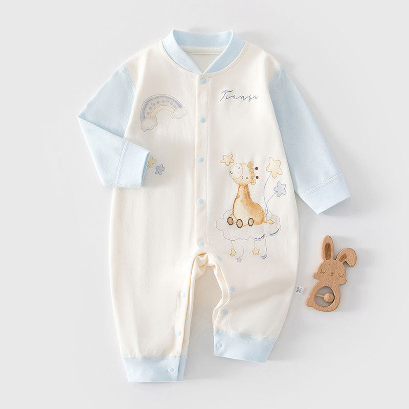 Pure Cotton Jumpsuit Born Rompers Boneless Underwear Pajamas Jumpsuit, Climbing Suit