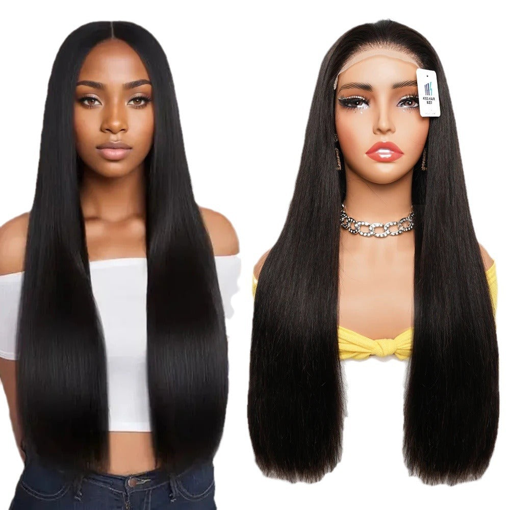Sdd Frontal Double Drawn Straight Bob Real Hair Wig