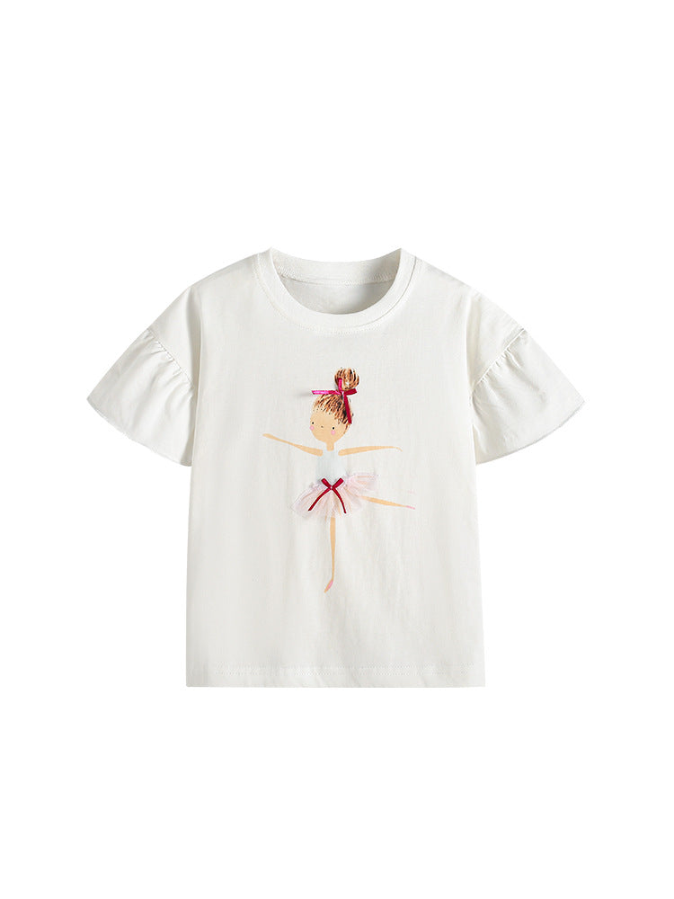 Children's Cute Cartoon Pattern Short-sleeved Shirt Summer Thin Children's T-shirt