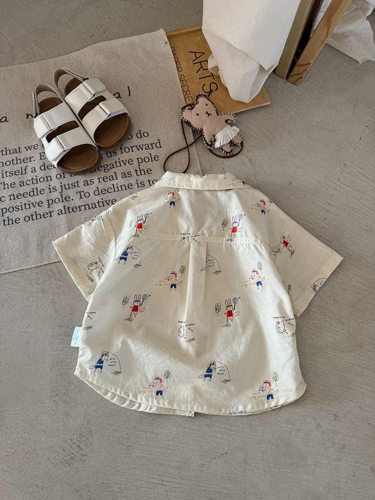 Children's Clothes For Babies Boy Short Sleeve Summer Children's Shirt