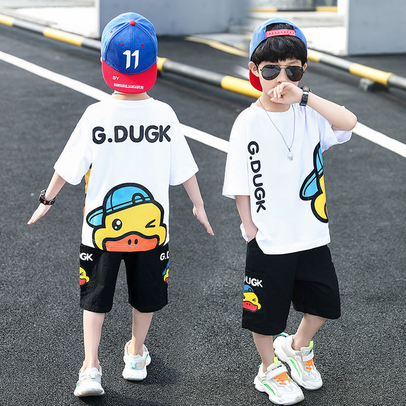Handsome Fashionable Korean Style Middle Big Sports Children's Suit