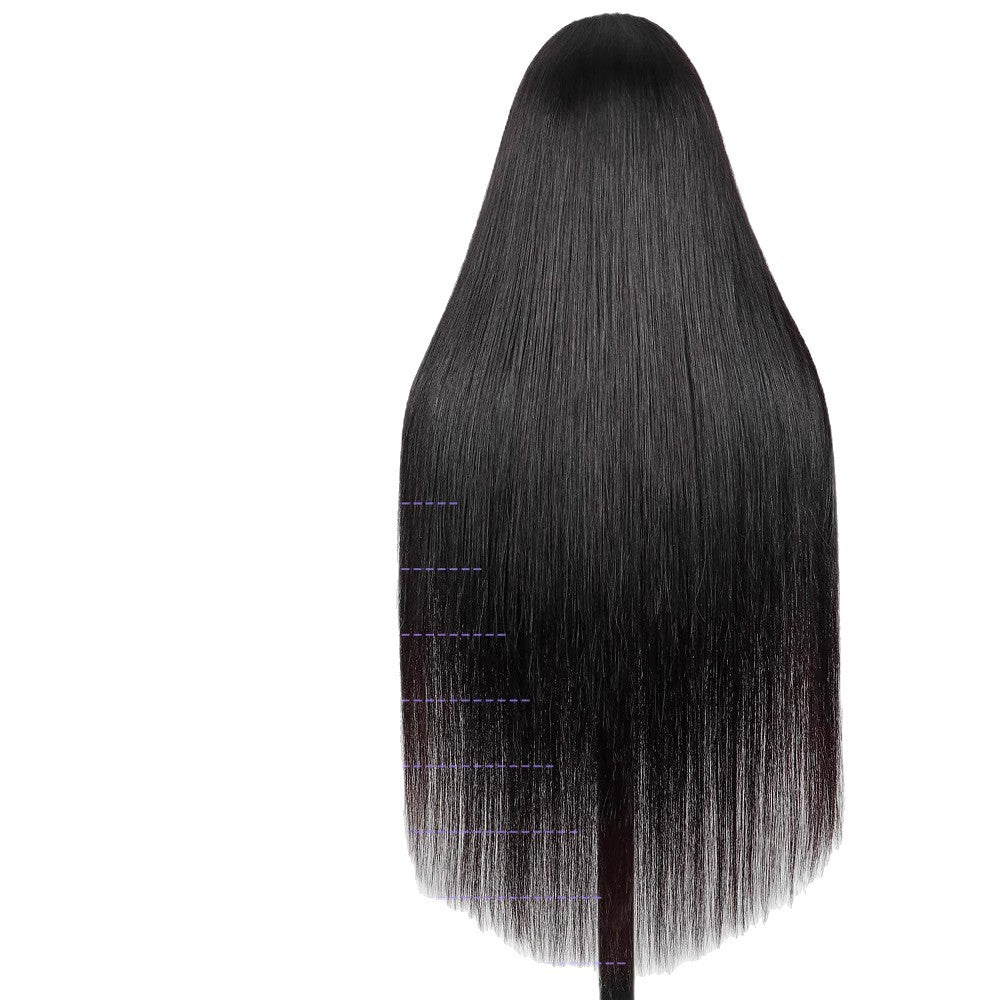 Charming New Fashion African Front Lace Long Straight Wig
