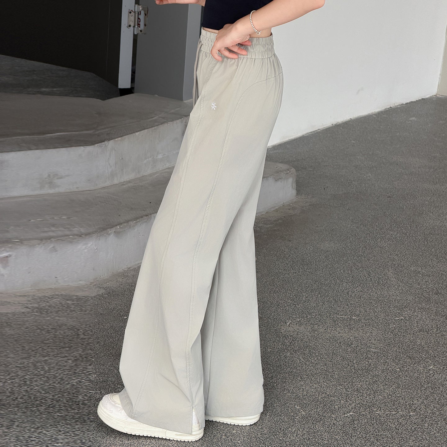Children's Trousers Summer Thin Bell-bottom Older Clothes Ice Silk Children's Pants