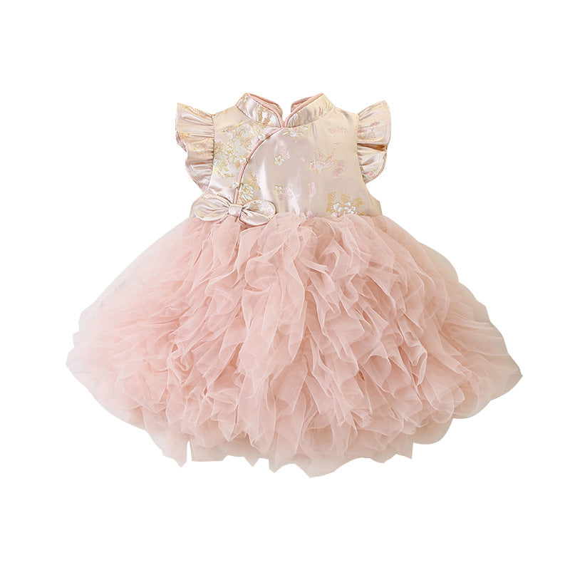 Children's Western Style Sleeveless Vest Sweet Princess Children's Dress
