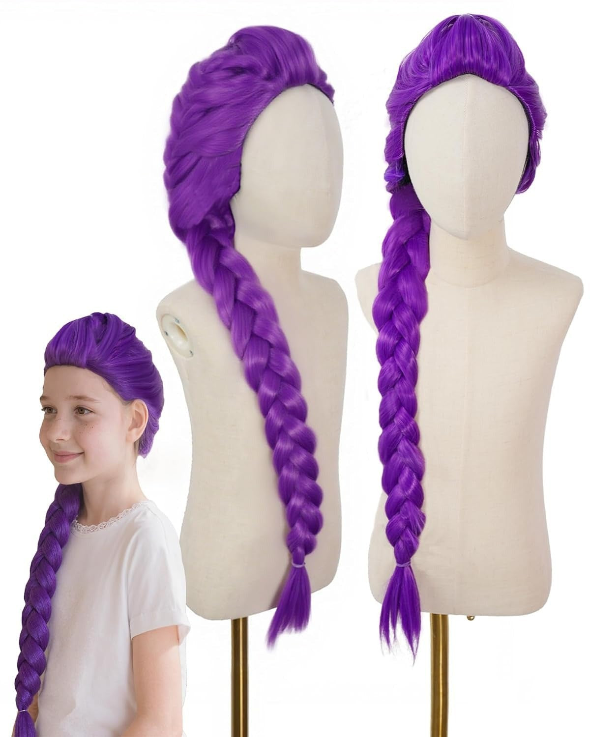 Witch Hunting Group Purple Twist Braid Cos Wig