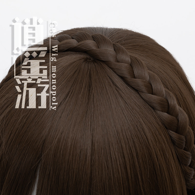 Free Travel Island Real Persona Artificial Human Scalp Top Game Cos Wig