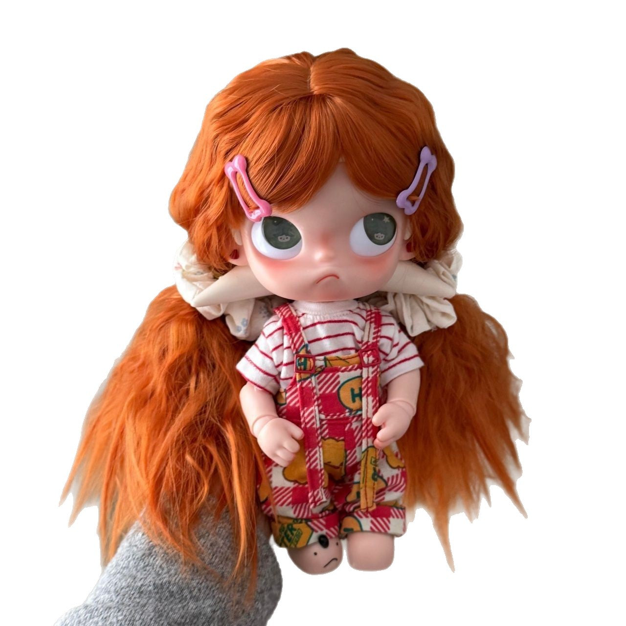 Orange Sister Ga Zi Doll Water Ripple Curly Hair Straight Other Wig