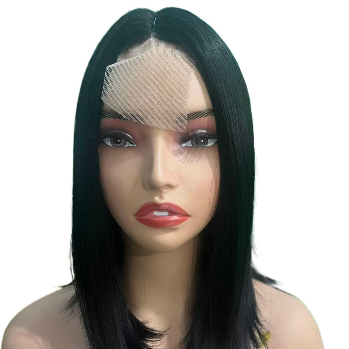 Mid-length Full Top Collarbone Length Haircut Long Straight Wig