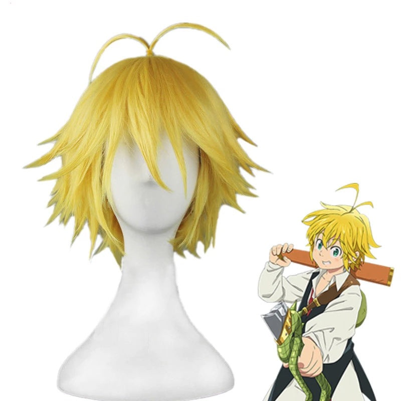 The Seven Deadly Sins Crime Of Anger Yellow Long Straight Wig