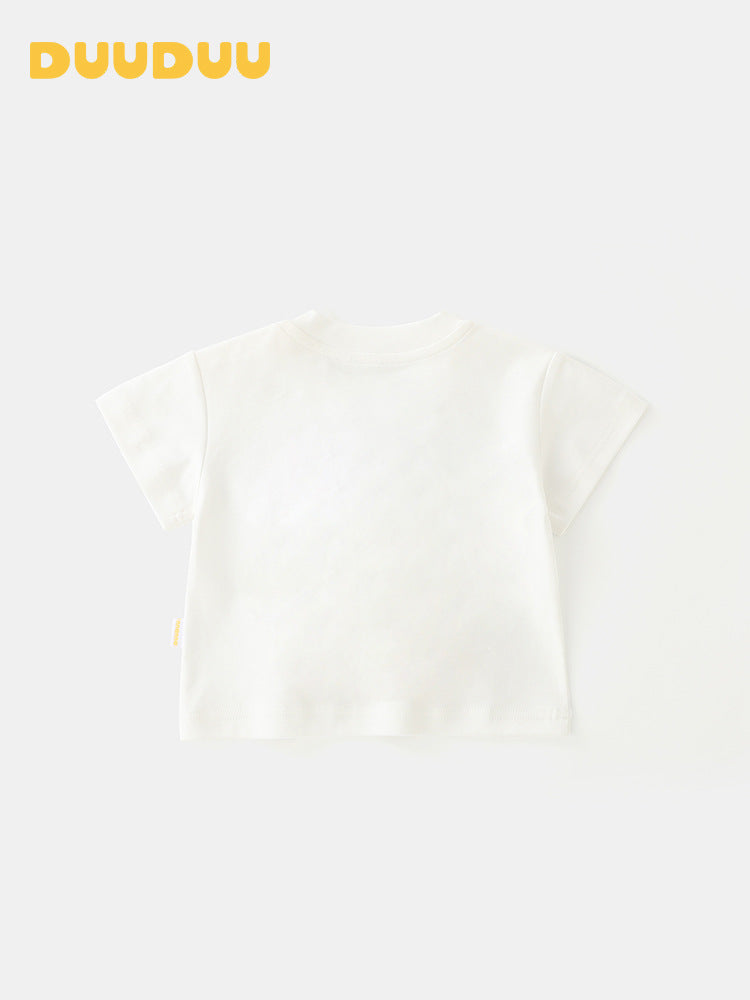 Bottle Cap Summer Cooling Sense Thin Short-sleeved Clothes Korean Style Children's T-shirt