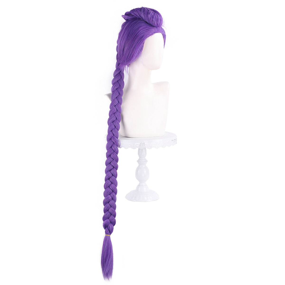 Split Tiger Clip Mixed Thick Purple Cos Wig