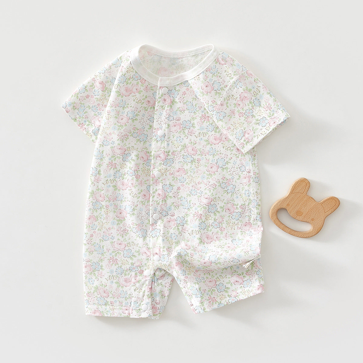 Anyang Clothes Jumpsuit Summer Thin Short Sleeve Air Conditioning Born Jumpsuit, Climbing Suit