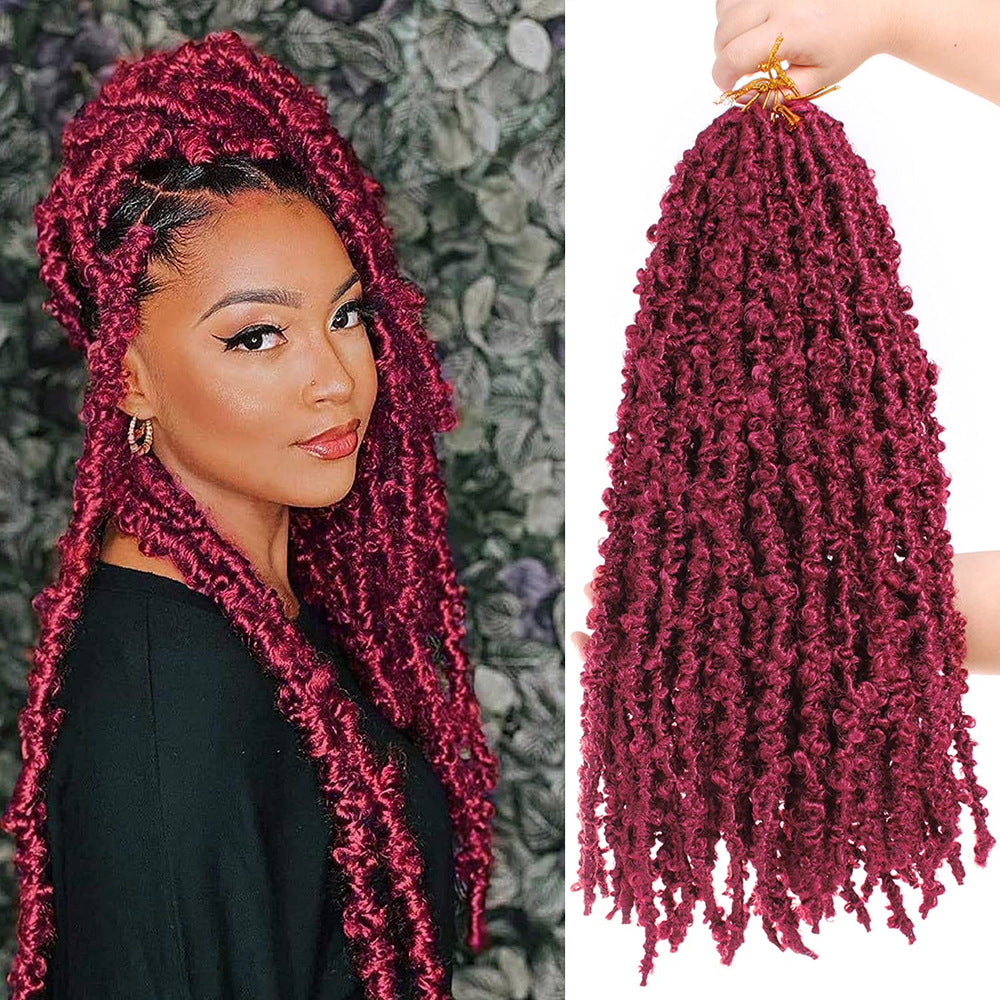 African Dreadlocks Hair Extensions Butterfly Crochet Long Straight Wig