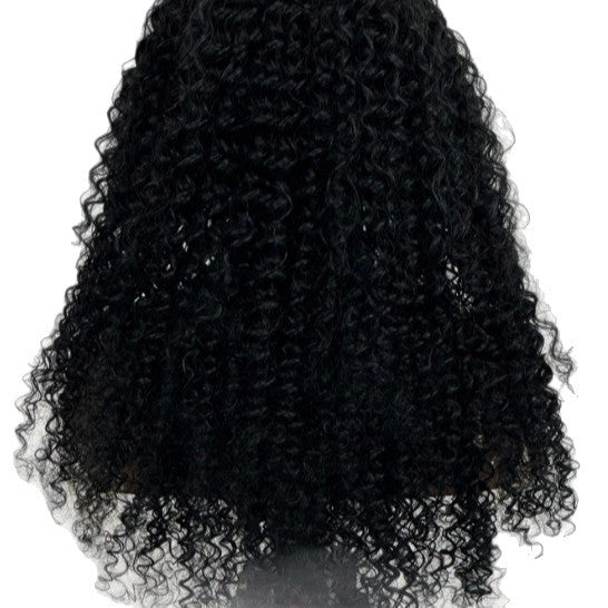 Women's Front Lace Black Small Wigs Wig Short Curly Hair