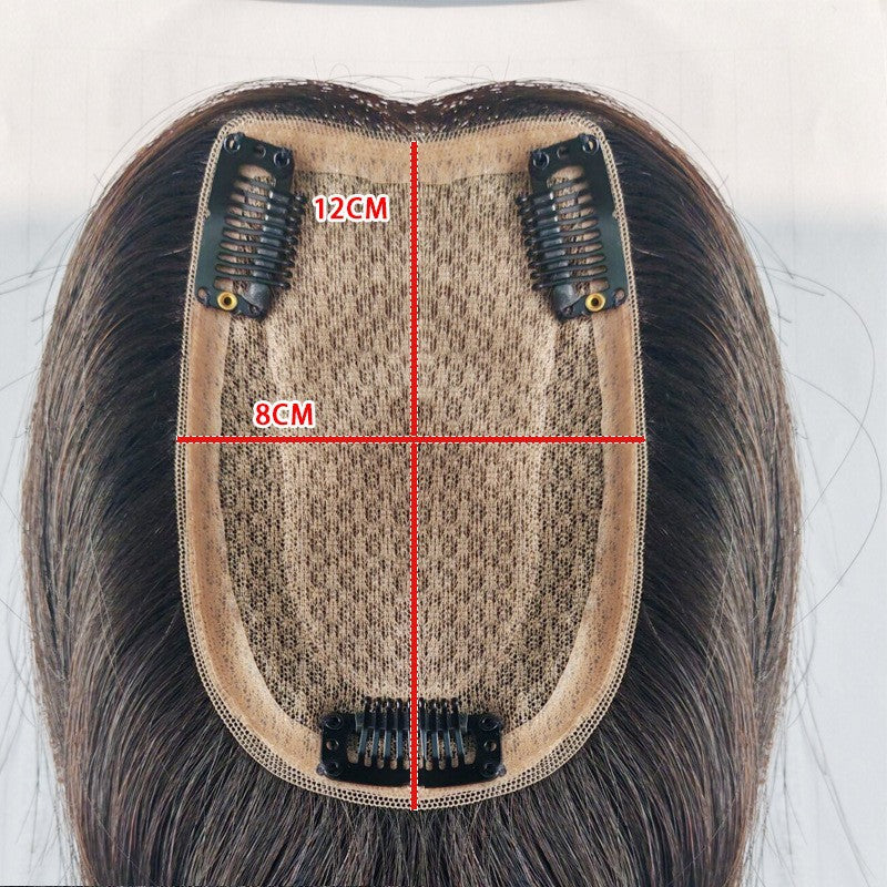 Women's Needle Hair Piece Set Lightweight Breathable Hand-woven Split Stitch Head Wig