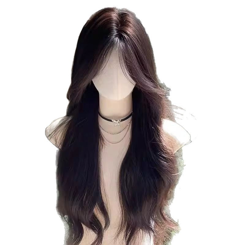 Fluffy High Skull Top Atmosphere Big Wave Light Seamless Hair Wig Long Curls
