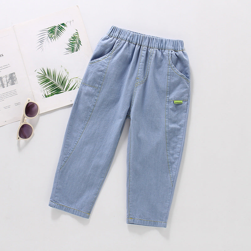 Children's Summer Thin Boys Clothing Cotton Casual Children's Pants
