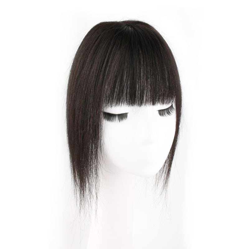 Women's Real Hair Silk Screen Supplementing Piece Cover Gray Head Increase Wig