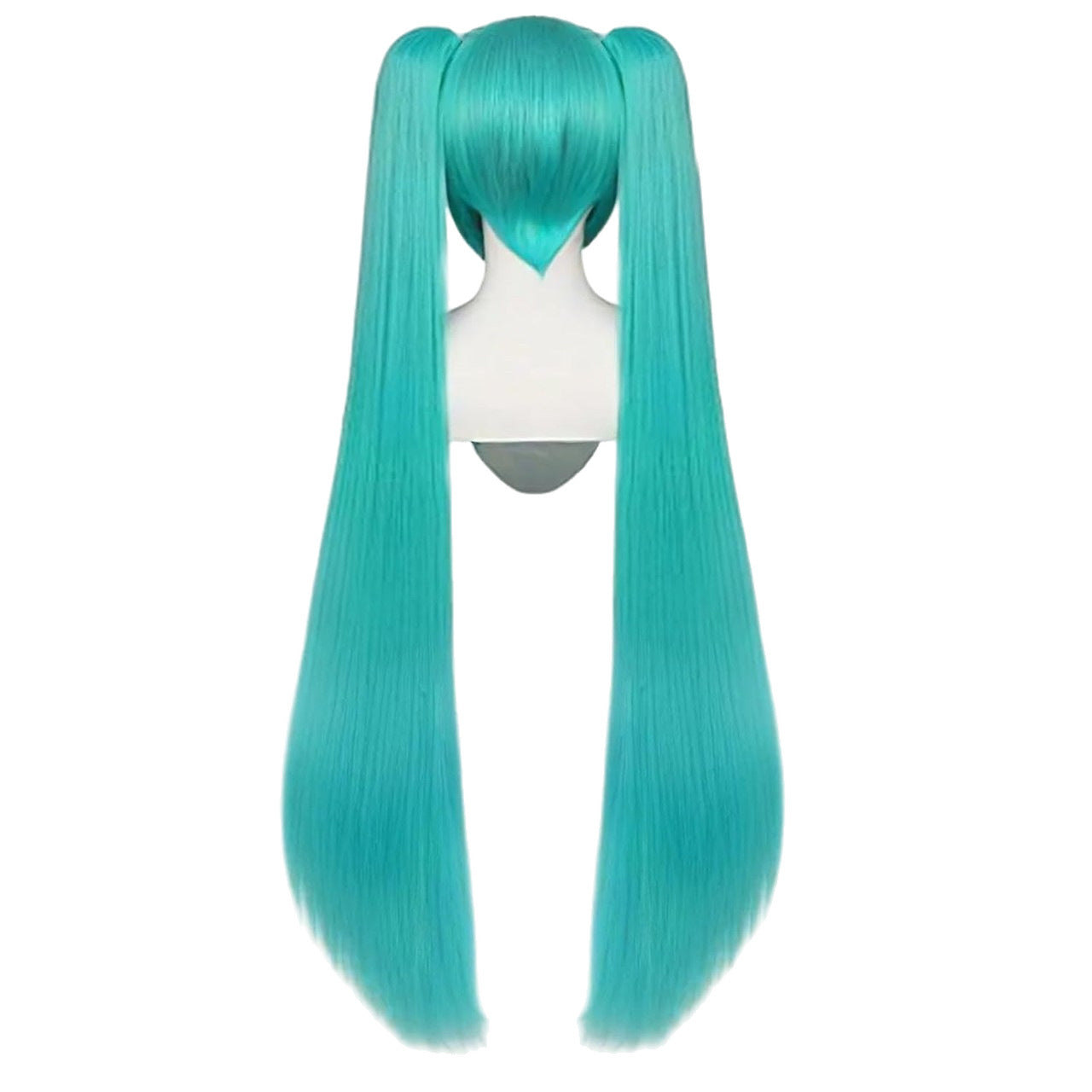 Double Horse Tail Long Straight Hair Cos Wig